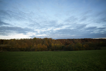 Fototapeta na wymiar Vukomericke gorice autumn landscape