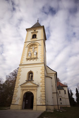 Fototapeta na wymiar Old church in Dubranec