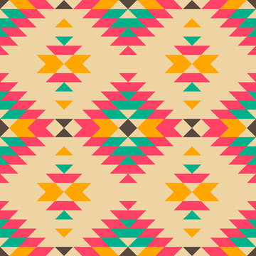Native american style seamless pattern