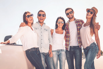 Fototapeta premium Good day with good friends. 