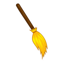 broom isolated illustration