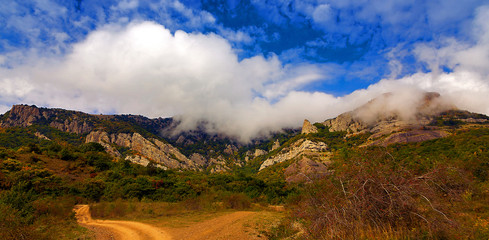 mountains road