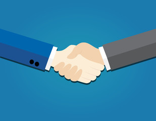 Two business men shaking hands