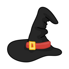 Witch hat isolated illustration