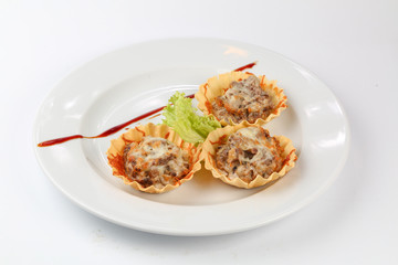 delicious food on a plate