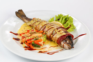 delicious food on a plate