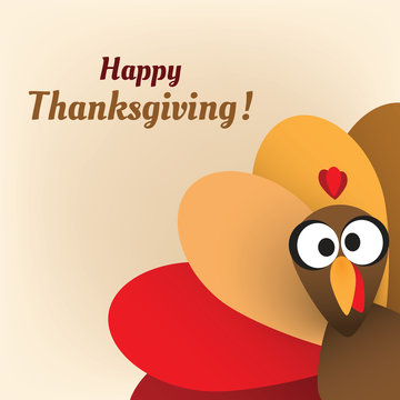 Happy Thanksgiving Card Design Template