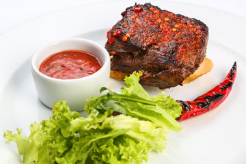 delicious food on a plate