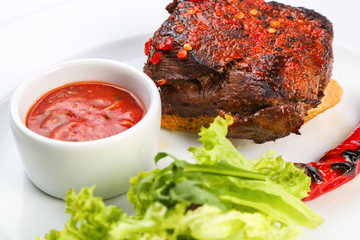 delicious food on a plate