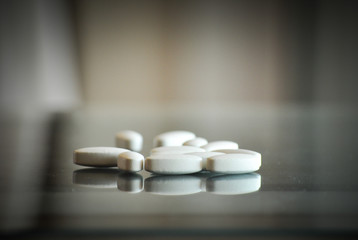 Fototapeta na wymiar pile of prescription pills
