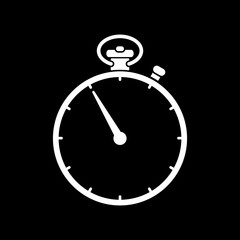 The stopwatch icon. Stopwatch symbol. Flat. Vector
