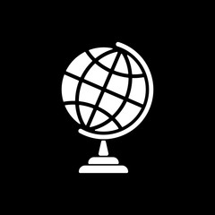 The globe icon. Globe symbol.