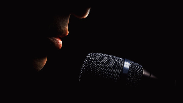 Microphone And Singer