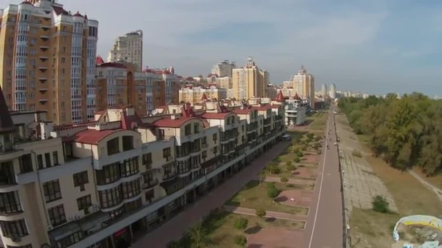 Obolon is a municipal administrative district of the Ukrainian capital Kiev. Obolon district covers an area of 11,000 hectares with a population of 310,000 inhabitants.