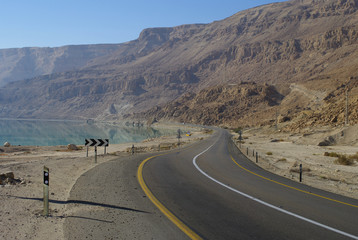  Road along the Coast of Dead Sea/Dead Sea, Israel