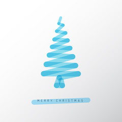 Simple minimalistic vector christmas tree