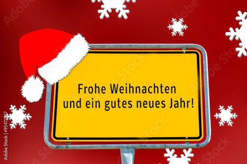 &quot;Frohe Weihnachten Gutes neues Jahr&quot; Fotos de archivo e imágenes libres