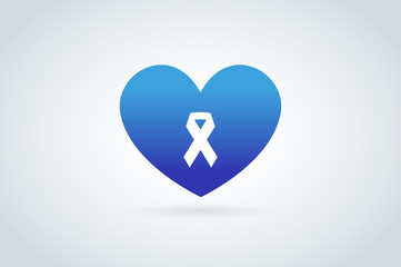 Stop cancer medical logo icons concept