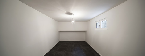 room with tiled floor black