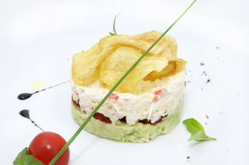 salad with crab
