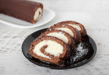 Coconut and Chocolate Rolls