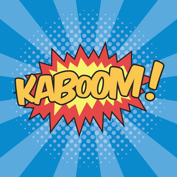 KABOOM! Wording Sound Effect for Comic Speech Bubble