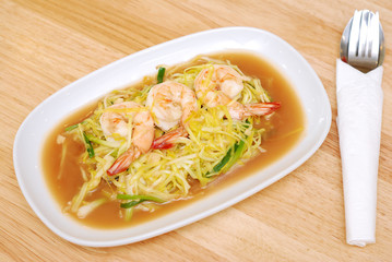 Stir fry shrimp