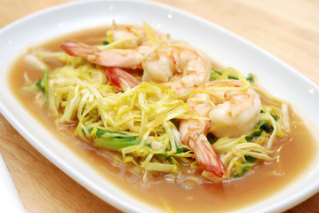 Stir fry shrimp