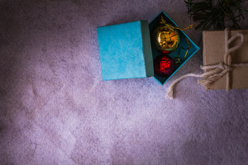 Obraz premium Gift boxes for New Year.