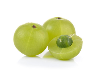 Indian Gooseberry on white background