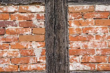 Balken eines alten Fachwerkshaus