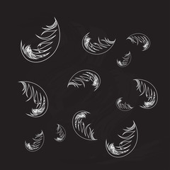 Obraz premium illustration of feather background