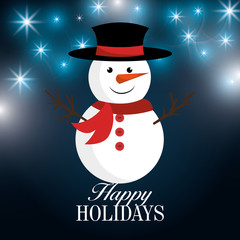 Merry christmas colorful card design