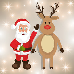 Merry christmas colorful card design