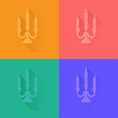 silhouette of candlestick