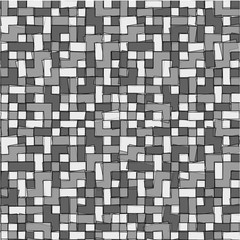 Abstract grayscale pixel background seamless