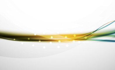 Colorful wave line, abstract background with light and shadow effects