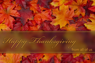 Naklejka na ściany i meble Happy Thanksgiving Greeting