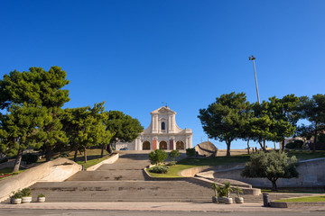 Cagliari, Chiesa di Bonaria e piazza, Sardegna 