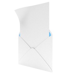 open mail with white blank