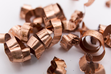 Closeup of the metalic spring