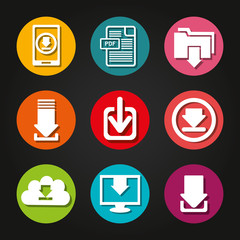 Download icon button