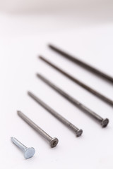 Closeup of the metalic screws