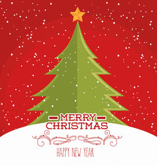 Merry christmas card 