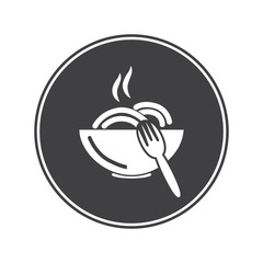 Cup of tea with lemon icon