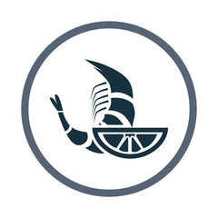 Shrimp with lemon icon