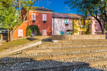 colorful houses  in Italy