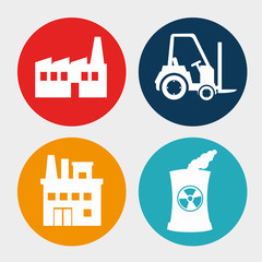 Factories and industries graphic