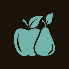 Apple and pear icon