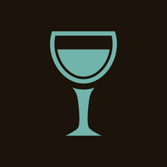 Glass of wine icon